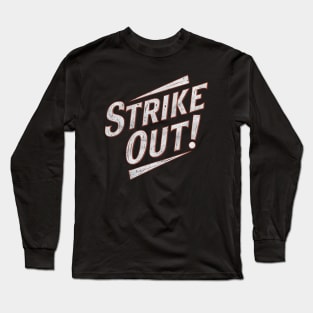 Baseball Lover Strike Out Long Sleeve T-Shirt